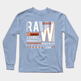 Raw Street Style Long Sleeve T-Shirt